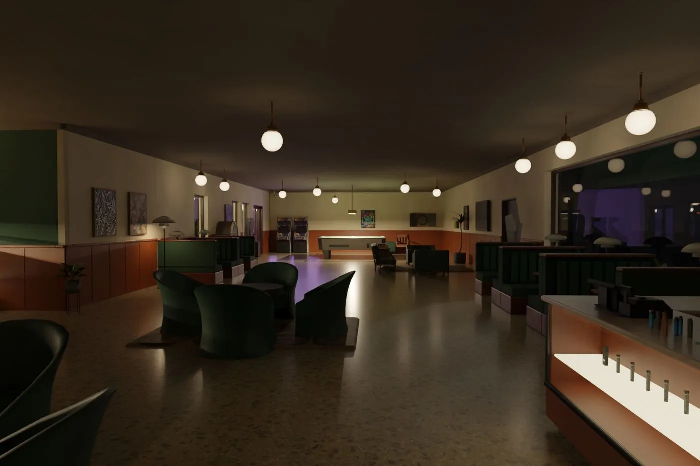 The lounge