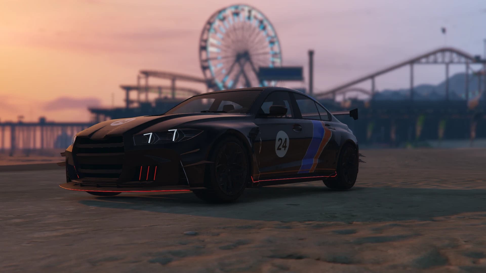 Sentinel GTSR, Vespucci Beach, golden hour
