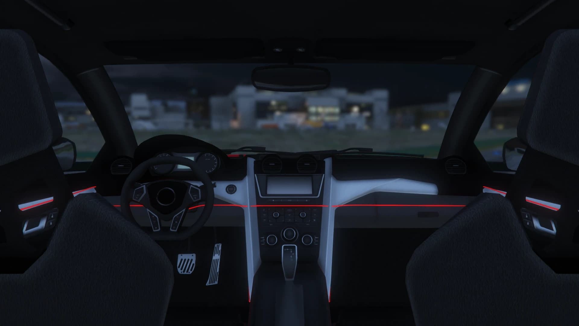 Sentinel GTSR, inside, LSIA, night